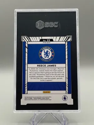 Reece James 2023-24 Prizm EPL Manga Case Hit SSP Chelsea FC SGC 10 back