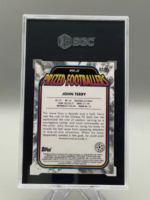 2020-21 Topps Finest UEFA Champions League John Terry Finest Footballers Fusions Green-Red 2/25 SGC 10 POP 1 back