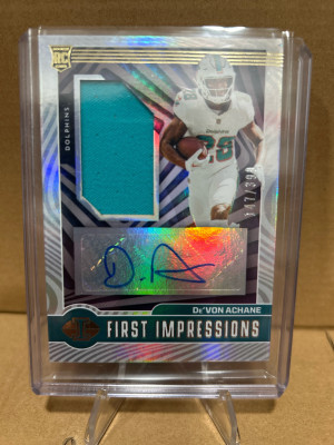 Devon Achane 2023 First Impressions Auto /399 front