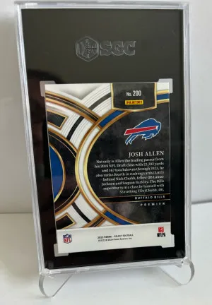 Josh Allen 2023 Panini Select #200 GM 10 back