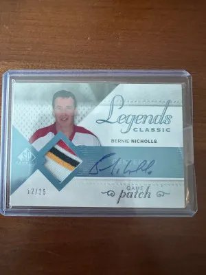 2007 Bernie Nicholls 4clr Patch Auto /25 front