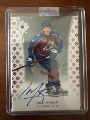 2020 Cale Makar Ultimate On Card Auto front