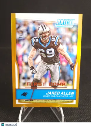 2016 Panini Score Jared Allen First Down Orange /10 #52 front