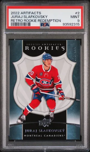 2022 Upper Deck Artifacts Retro Rookie Redemptions Juraj Slafkovsky front