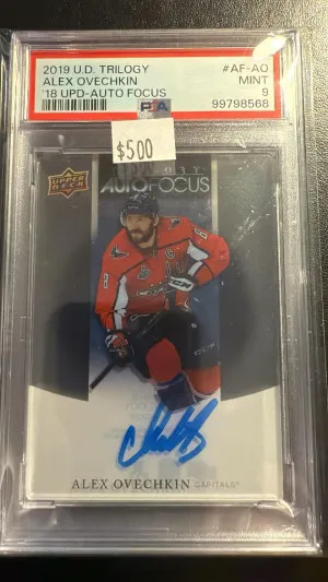 2019 Upper Deck Trilogy 2018-19 Update Alex Ovechkin '18 Upd-Auto Focus front