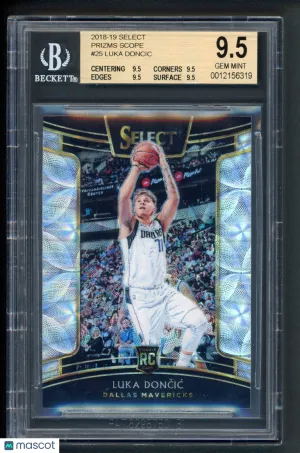 2018 Select #25 Luka Doncic Scope BGS 9.5 front