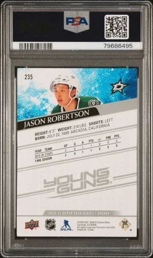 2020 Upper Deck Jason Robertson back