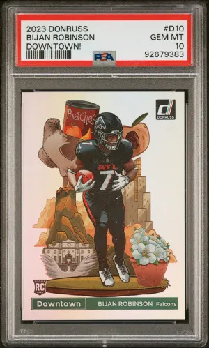 2023 Panini Donruss Downtown! Bijan Robinson front