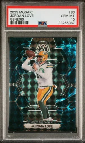 2023 Panini Mosaic Jordan Love Genesis front
