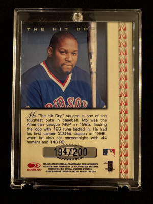 1997 Donruss Signature Mo Notable Nicknames Auto back