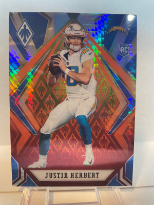 2021 Phoenix Justin Herbert Rookie Fire Burst front