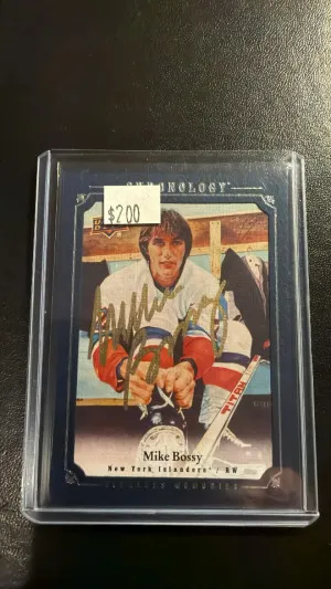 2018-19 chronology timeless memories auto mike bossy front