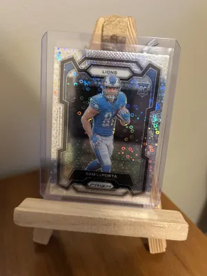 2023 Panini Prizm Sam LaPorta #332 No Huddle Disco front