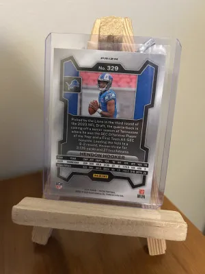2023 Panini Prizm Hendon Hooker #329 No Huddle Disco back