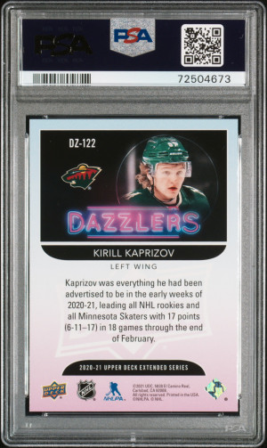 2020 Upper Deck Dazzlers Kirill Kaprizov Dazzlers-Orange back