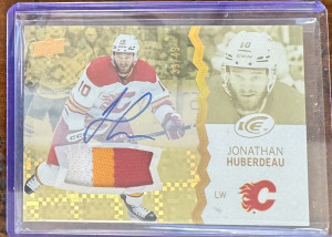 Jonathan Huberdeau Ice Patch Auto /49 front