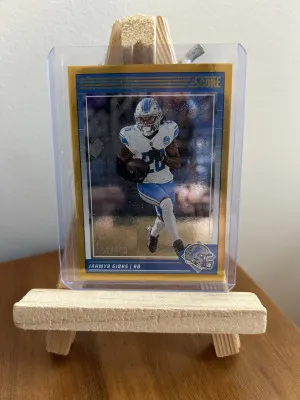 2024 Score Jahmyr Gibbs #91 Gold Sparkle (084/240) front