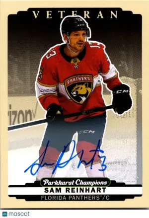 Parkhurst Champions Base Autographs Sam Reinhart #102 AUTO front