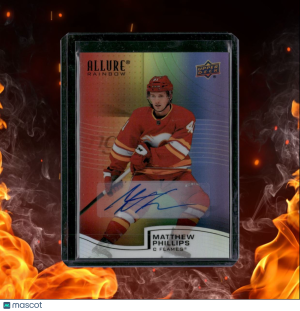 2021-22 Upper Deck Allure Matthew Phillips Full Rainbow Rookie Auto #R-39 front