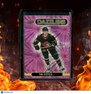 2021-22 Upper Deck Tim Stutzle Dazzlers  Pink SP #DZ-33 front