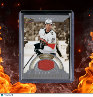 2022-23 Upper Deck Trilogy Sam Bennett Generations Jersey 43/99 #TG-16B front