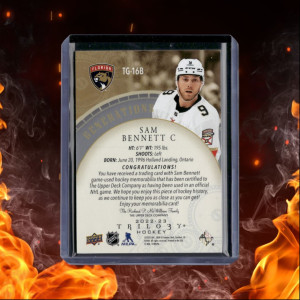 2022-23 Upper Deck Trilogy Sam Bennett Generations Jersey 43/99 #TG-16B back