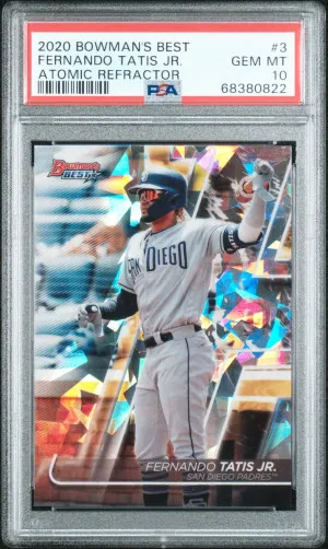 2020 Bowman's Best Fernando Tatis Jr. Atomic Refractor front