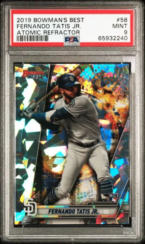 2019 Bowman’s Best Fernando Tatis Jr. Atomic Refractor RC front