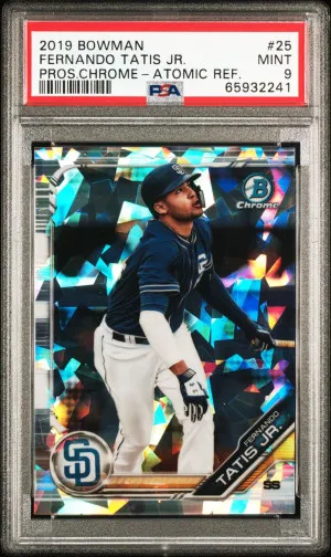 2019 Bowman Prospects Chrome Fernando Tatis Jr. Atomic Refractor front