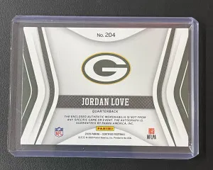 2020 Certified Freshman Fabric RPA /25 Jordan Love back