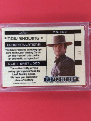 2024 Leaf Pop Century Clint Eastwood Autograph 1/1 back