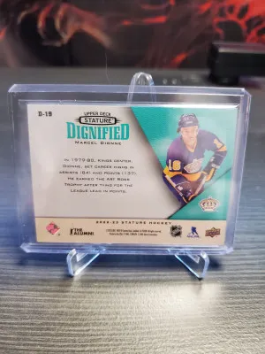 2022-23 Upper Deck Stature - Dignified Green #D-19 Marcel Dionne /150 back