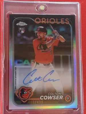 2024 Topps Chrome Update Colton Cowser Autograph /499 front