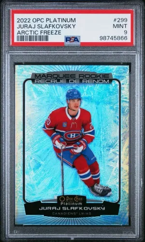 2022 O-Pee-Chee Platinum Juraj Slafkovsky Arctic Freeze front