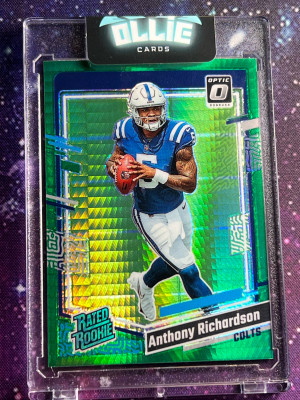 2023 Panini Optic - Rated Rookie Green Hyper Prizm #247 Anthony Richardson (RC) front