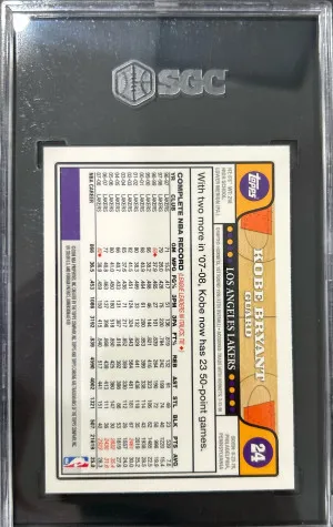 2008-09 Topps Chrome Kobe Bryant back