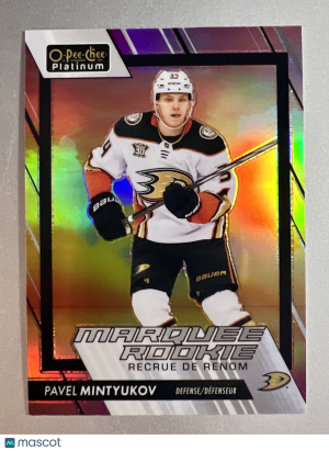 2023-24 O-Pee-Chee Platinum Pavel Mintyukov RC front