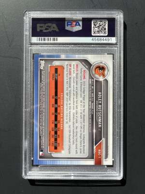 2019 Bowman Draft Adley Rutschman #BDC1 PSA 10 back
