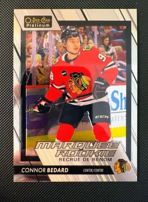 2023-24 O-Pee-Chee Platinum Connor Bedard RC #201 front