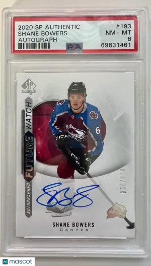 2020 SP Authentic Shane Bowers #193 PSA 8 front