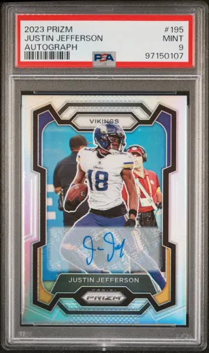 2023 Panini Prizm Justin Jefferson Autograph front