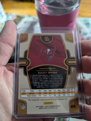 2024 Gold Standard Bucky Irving rookie auto /24 back