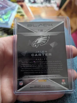 2023 Black Football Jalen Carter Emerald rookie auto /15 case hit 🔥🔥🔥 back