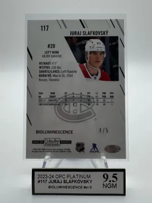 23/24 OPC PLAT Bioluminescence Juraj Slafkovsky /5 back