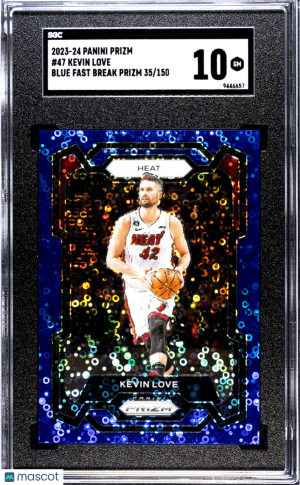 2023-24 Panini Prizm Kevin Love #47 /150 SGC 10 Miami Heat front