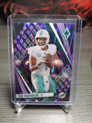 2023 Panini Phoenix - Purple Seismic SP Variation #9 Tua Tagovailoa /125 front