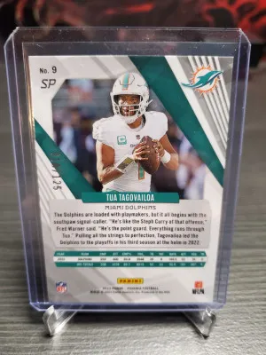 2023 Panini Phoenix - Purple Seismic SP Variation #9 Tua Tagovailoa /125 back