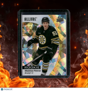 2023-24 Upper Deck Allure Matthew Poitras Yellow Taxi Rookie #120 front