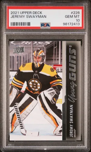 2021-2022 Upper Deck Jeremy Swayman front