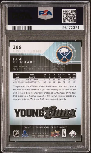 2014 Upper Deck Sam Reinhart back